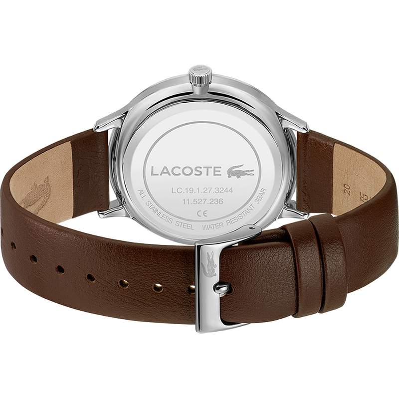 Montre LACOSTE Homme acier argenté, cuir - vue 3