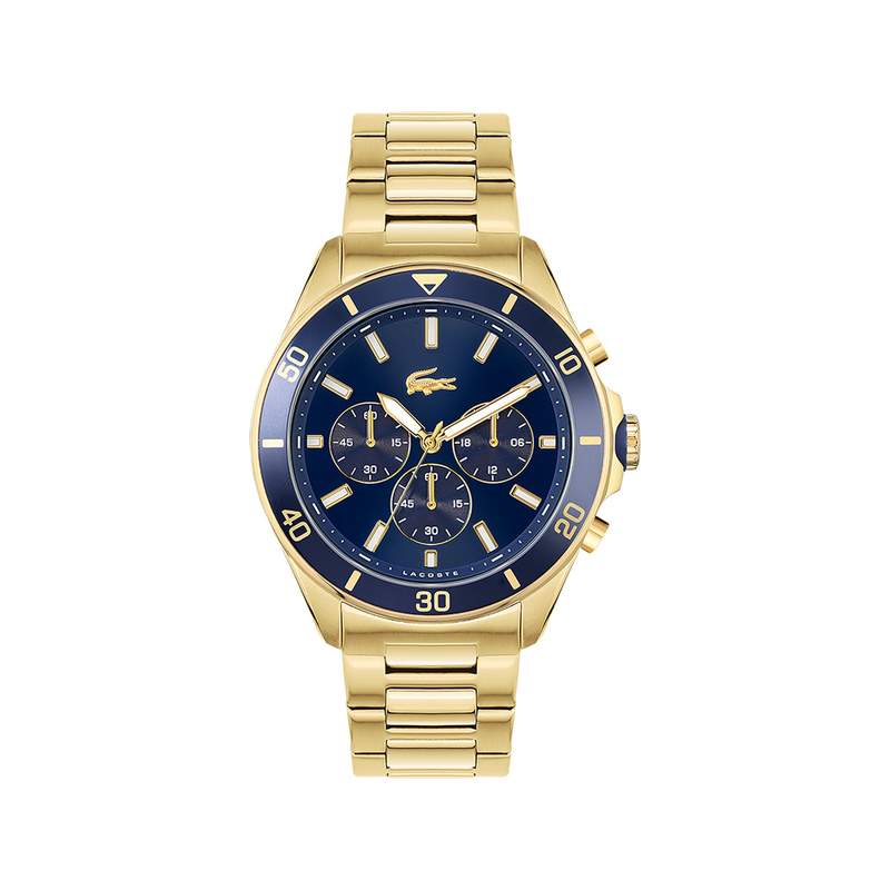 Montre LACOSTE Homme Chrono acier doré jaune - vue 1