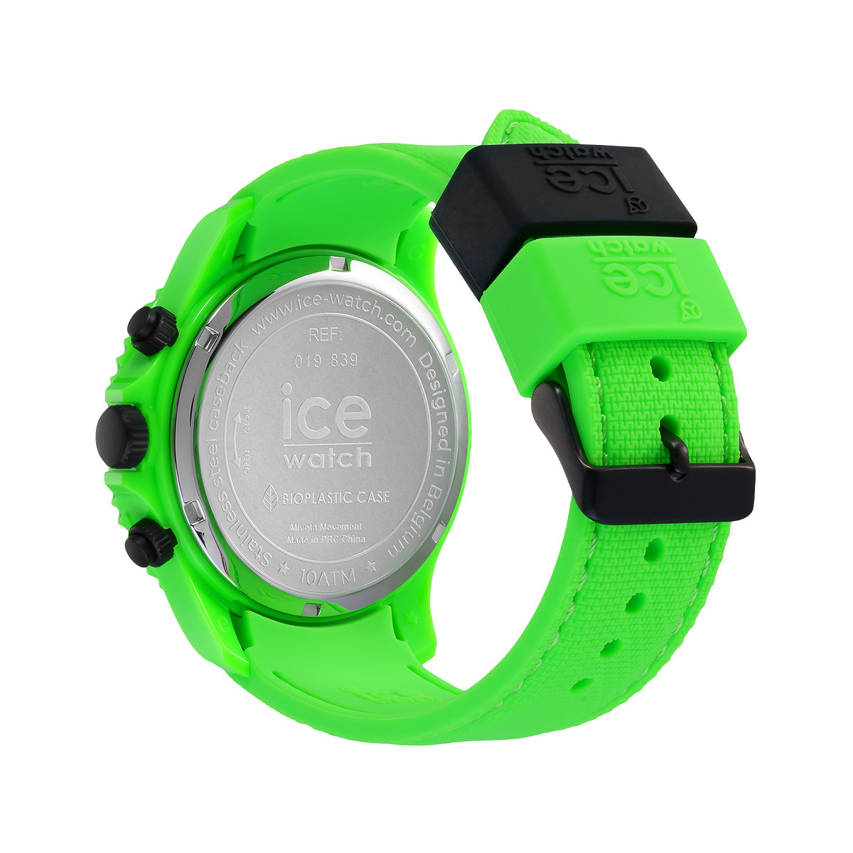 Montre Ice Watch Chrono Homme silicone vert fluo - vue 3