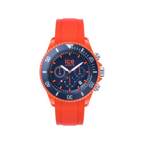 Montre Ice Watch Chrono Homme silicone orange