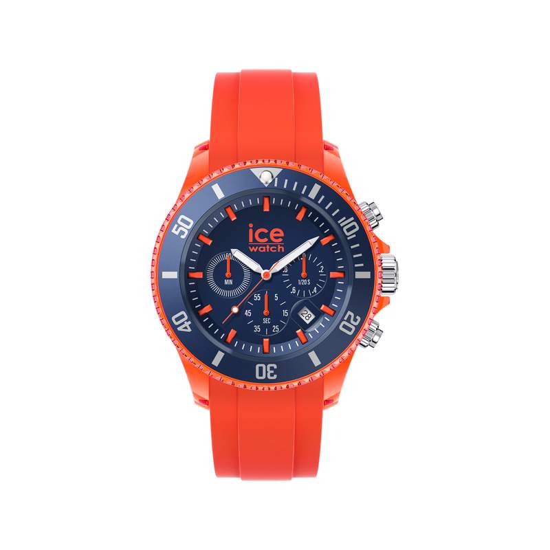 Montre Ice Watch Chrono Homme silicone orange - vue 1