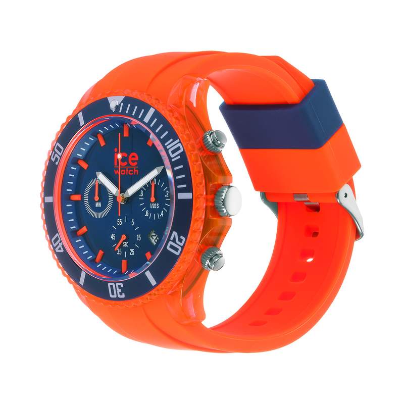 Montre Ice Watch Chrono Homme silicone orange - vue 2