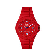 Montre Ice Watch  Homme silicone rouge.