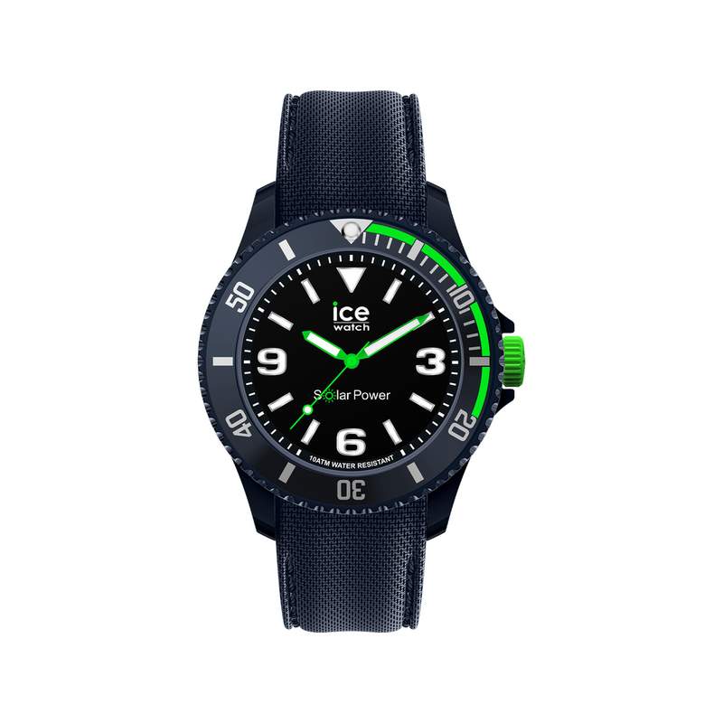 Montre Ice Watch Homme solaire silicone bleu. - vue 1