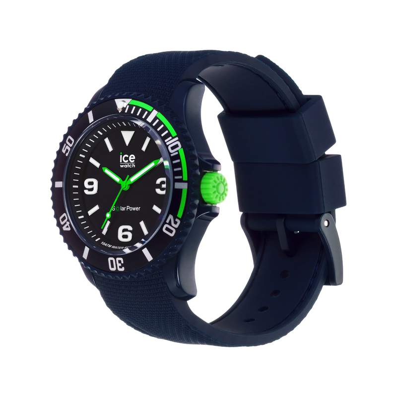 Montre Ice Watch Homme solaire silicone bleu. - vue 2