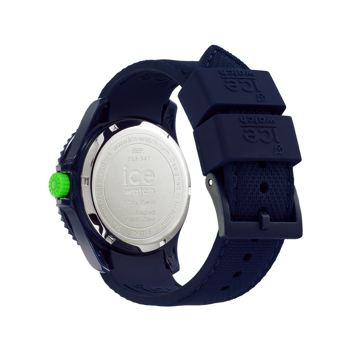 Montre Ice Watch Homme solaire silicone bleu. - vue 3