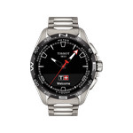 Montre TISSOT T-TOUCH CONNECT SOLAR homme cadran noir bracelet titane - vue 1