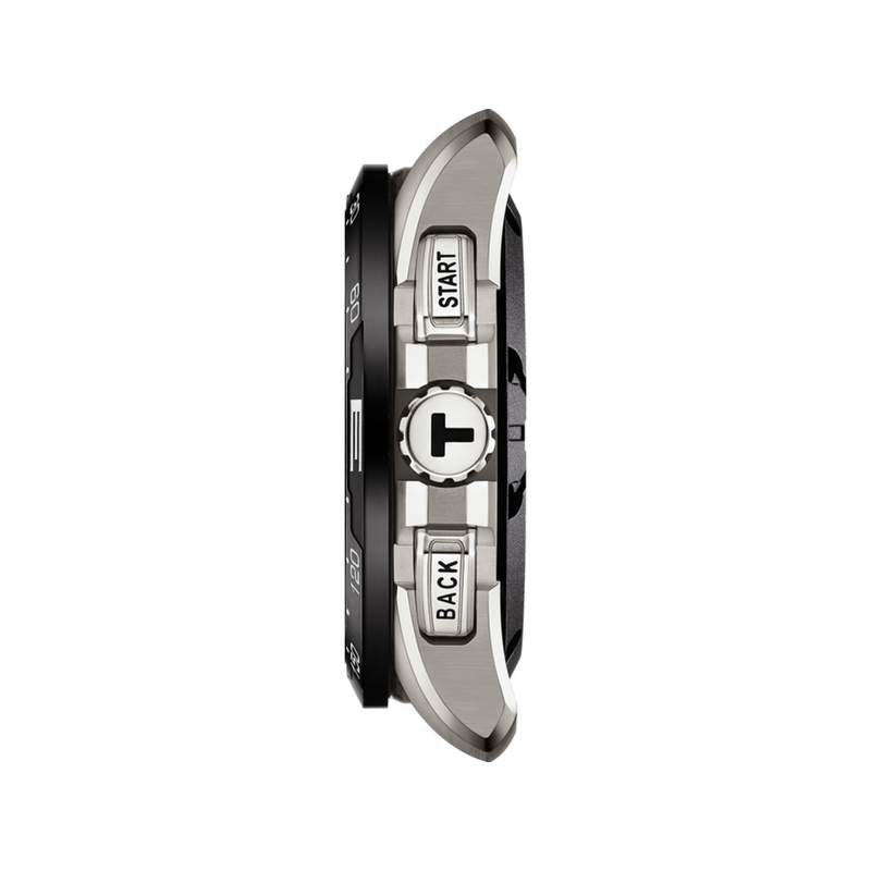 Montre TISSOT T-TOUCH CONNECT SOLAR homme cadran noir bracelet titane - vue 2