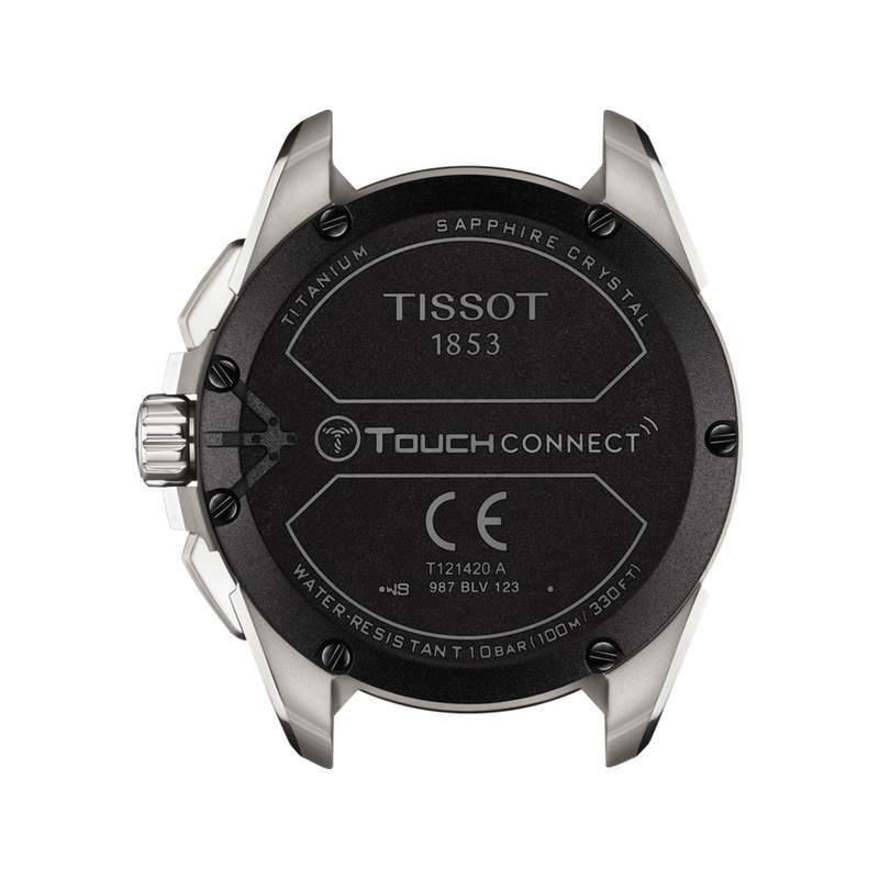 Montre TISSOT T-TOUCH CONNECT SOLAR homme cadran noir bracelet titane - vue 3