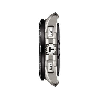 Tissot herenhorloge van titanium met zwarte rubberen band