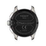 Montre Tissot homme titane bracelet caoutchouc noir - vue 3