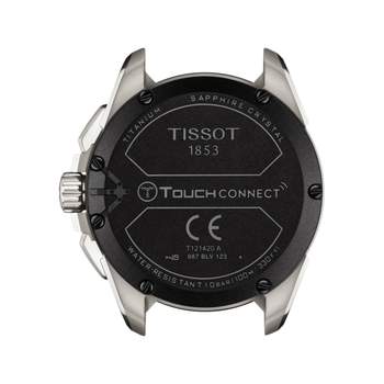 Tissot herenhorloge van titanium met zwarte rubberen band
