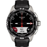 Montre Tissot homme titane bracelet caoutchouc noir - vue D3