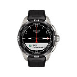 Montre Tissot homme titane bracelet caoutchouc noir - vue D7
