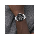 Montre Tommy Hilfiger homme acier - vue porté 1