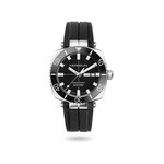 Montre Herbelin Newport Diver Automatic homme automatique acier bracelet élastomère - vue 1