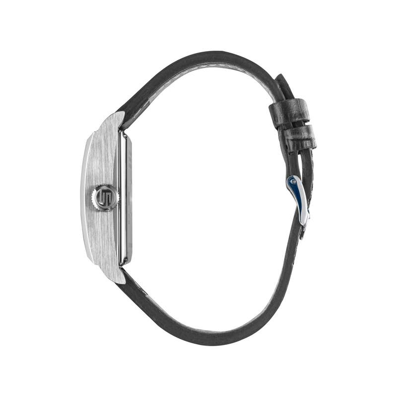 Montre Lip homme automatique acier bracelet cuir gris - vue 2