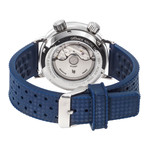 Montre Lip homme automatique acier bracelet silicone bleu - vue 3