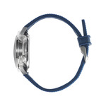 Montre Lip homme automatique acier bracelet silicone bleu - vue 4