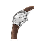 Montre Frédérique Constant homme acier bracelet cuir marron - vue 2