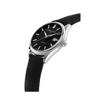 Montre Frédérique Constant homme automatique acier bracelet cuir noir - vue 2