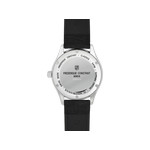 Montre Frédérique Constant homme automatique acier bracelet cuir noir - vue 3
