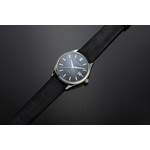 Montre Frédérique Constant homme automatique acier bracelet cuir noir - vue D1