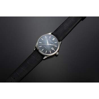 Montre Frédérique Constant homme automatique acier bracelet cuir noir