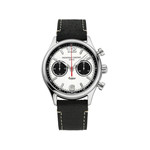 Montre Frédérique Constant homme chronographe automatique acier cuir noir - vue 1