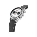 Montre Frédérique Constant homme chronographe automatique acier cuir noir - vue 2