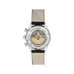 Montre Frédérique Constant homme chronographe automatique acier cuir noir - vue 3