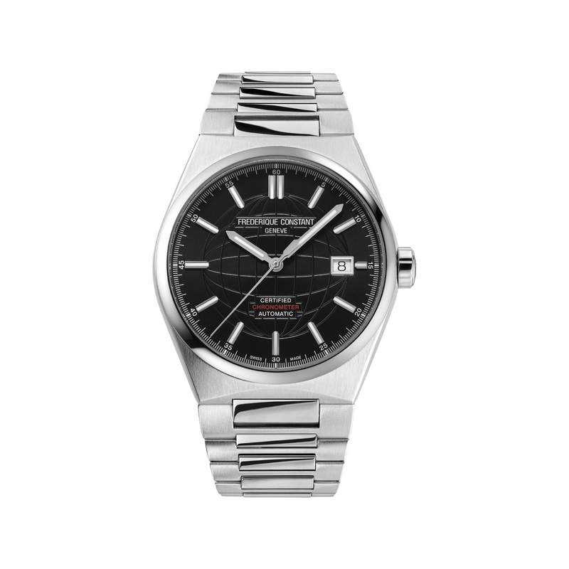 Montre Frédérique Constant homme automatique acier et caoutchouc - vue 1