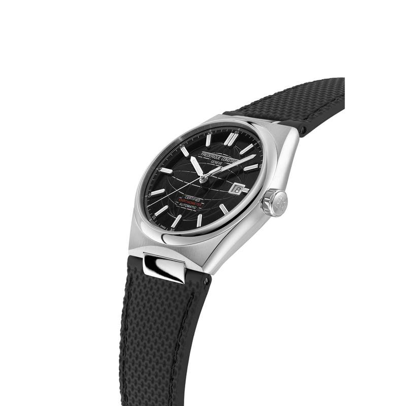Montre Frédérique Constant homme automatique acier et caoutchouc - vue D2