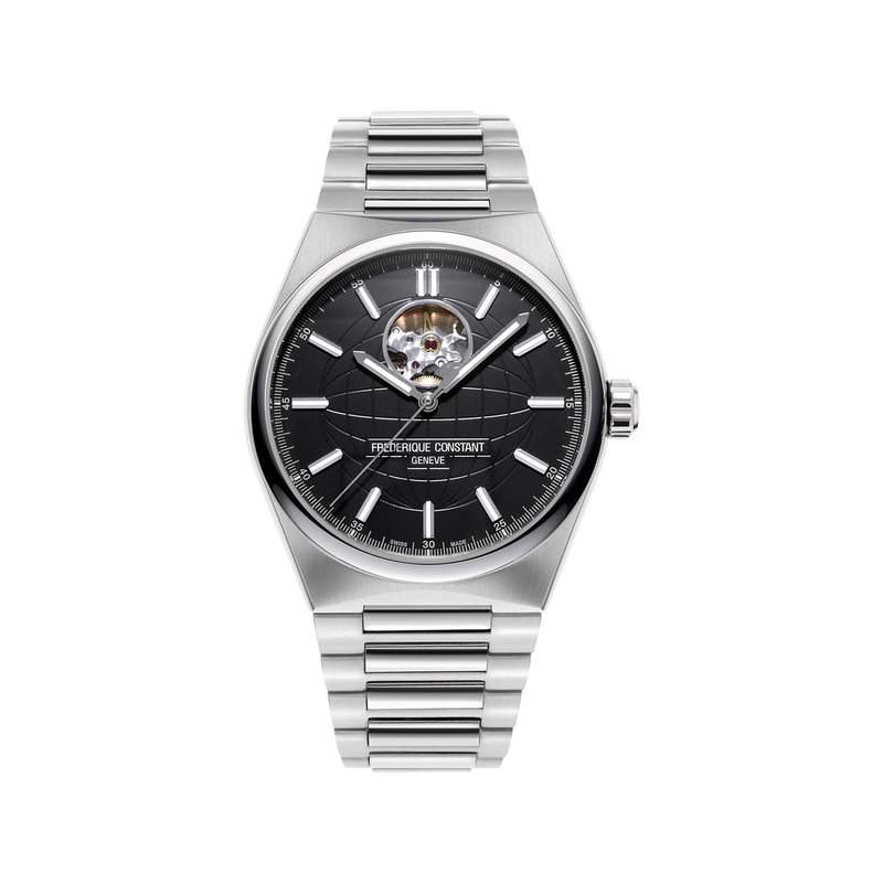 Montre Frédérique Constant homme automatique acier et caoutchouc - vue 1