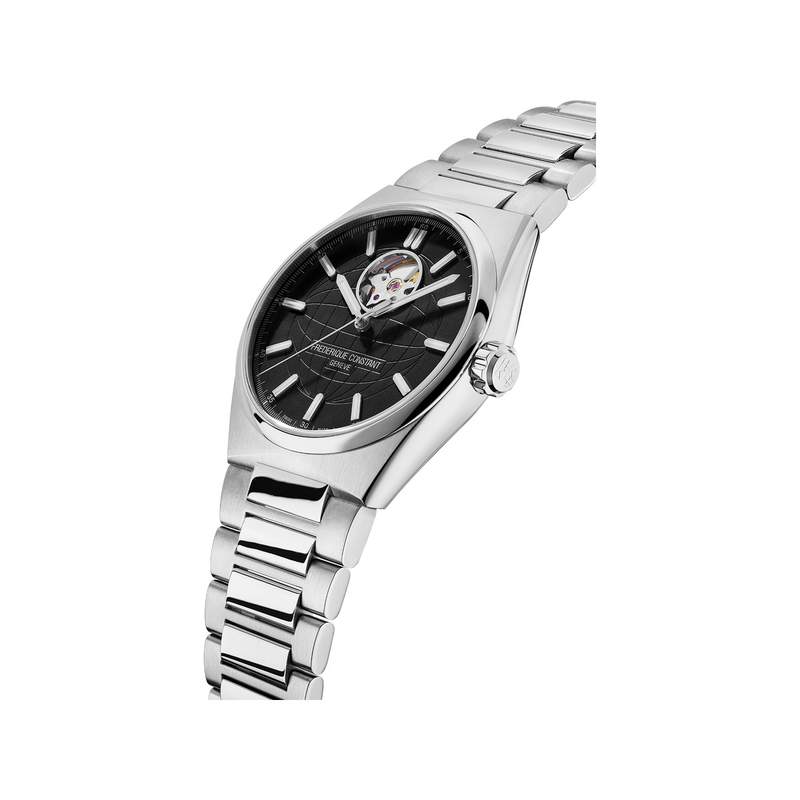 Montre Frédérique Constant homme automatique acier et caoutchouc - vue 2