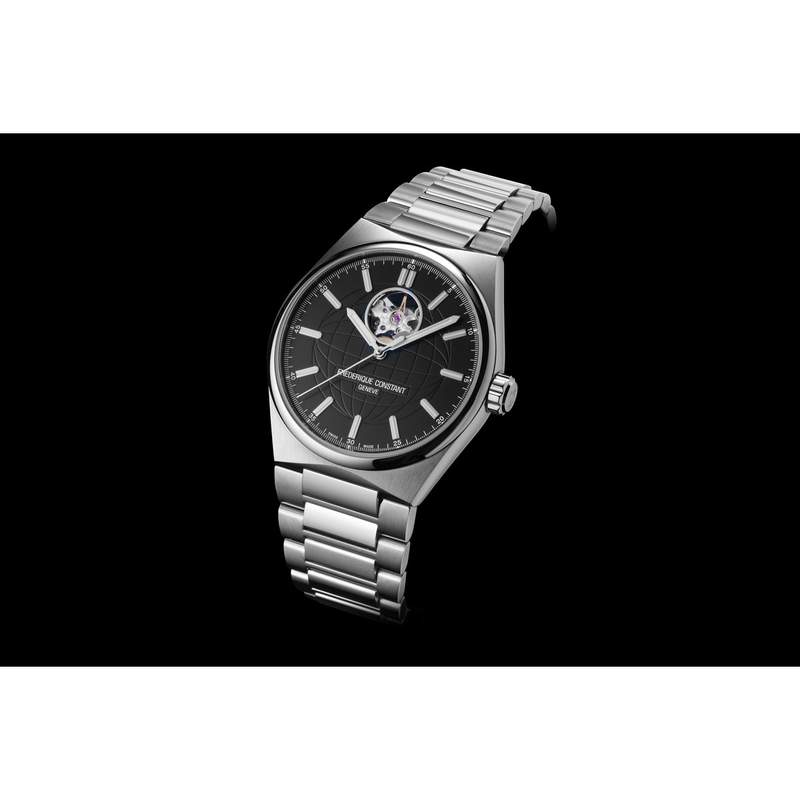 Montre Frédérique Constant homme automatique acier et caoutchouc - vue D1