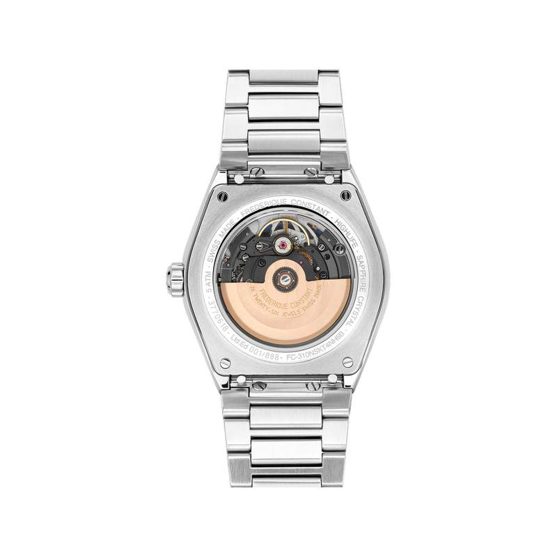 Montre Frédérique Constant homme automatique acier et caoutchouc - vue 3
