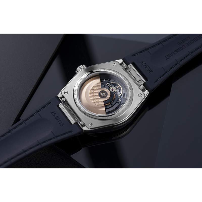 Montre Frédérique Constant homme automatique acier et caoutchouc - vue D3