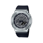 Montre G-SHOCK homme acier bracelet résine noire - vue 1