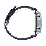 Montre G-SHOCK homme acier bracelet résine noire - vue 2