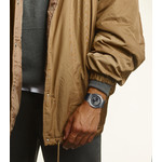 Montre G-SHOCK homme acier bracelet résine noire - vue porté 1