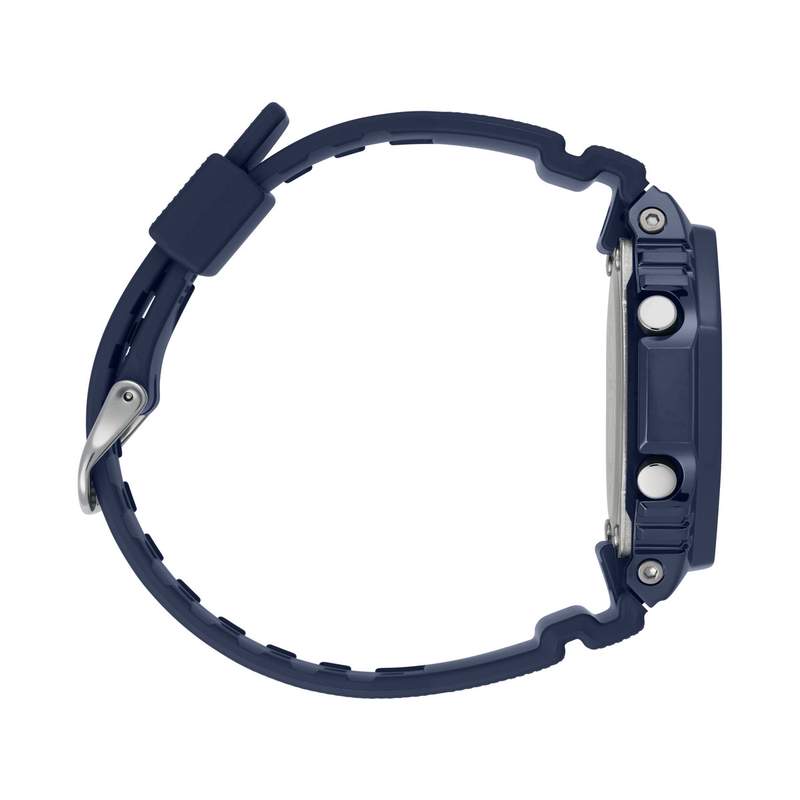 Montre G-SHOCK homme acier bracelet résine bleue - vue 2