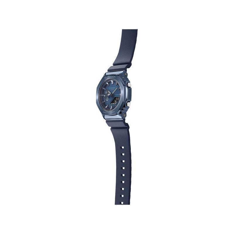 Montre G-SHOCK homme acier bracelet résine bleue - vue 5
