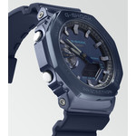 Montre G-SHOCK homme acier bracelet résine bleue - vue D2
