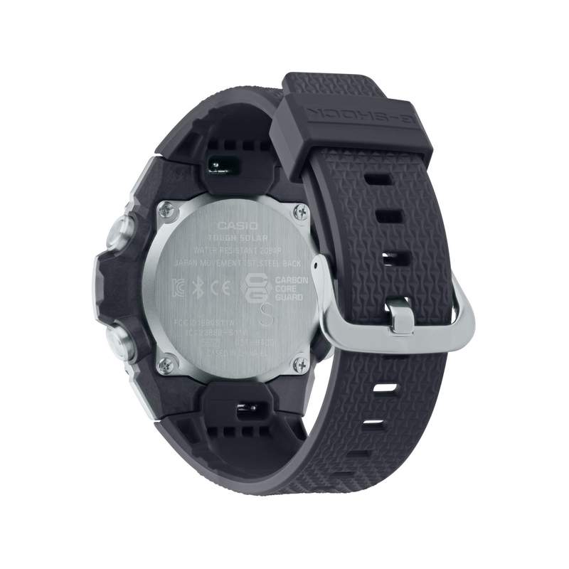 Montre G-SHOCK homme acier bracelet résine noire - vue 3
