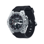 Montre G-SHOCK homme acier bracelet résine noire - vue 4