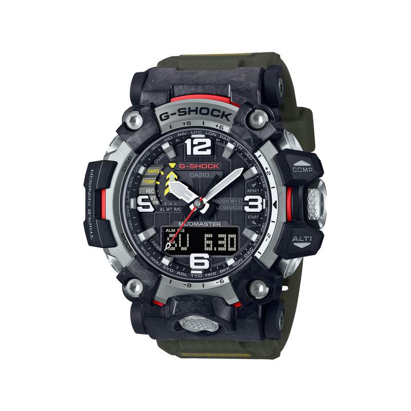 Montre G-SHOCK Premium homme acier bracelet résine verte - vue 1
