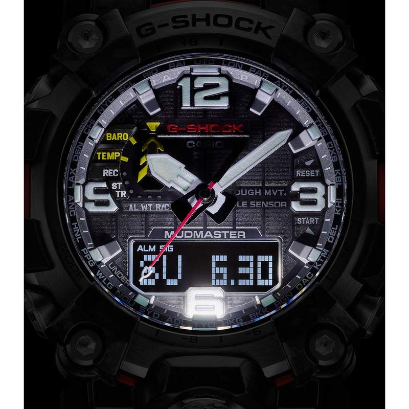 Montre G-SHOCK Premium homme acier bracelet résine verte - vue D2