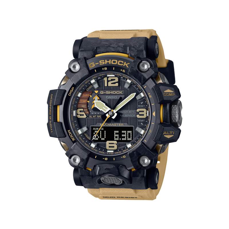 Montre G-SHOCK Premium homme bracelet résine jaune - vue 1