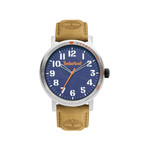 Montre Timberland homme acier  bracelet cuir marron - vue 1